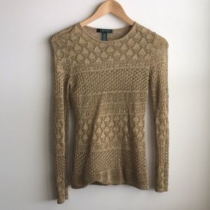 Ralph Lauren Gold Top